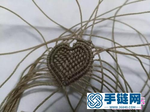 编绳心之所系吊坠的详细制作图解