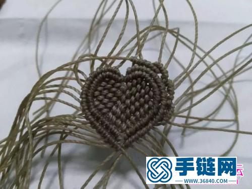 编绳心之所系吊坠的详细制作图解
