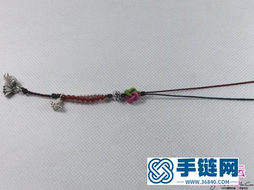 925银小鱼和莲蓬手链的制作方法