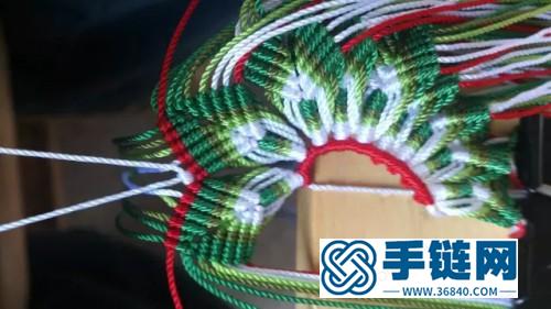 中国结编织民族风格多瓣花项链教程