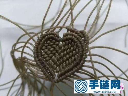 编绳心之所系吊坠的详细制作图解