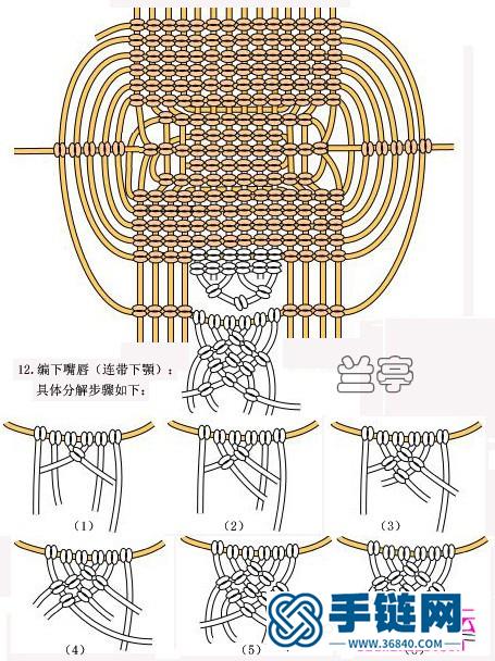 中国结绳编驻拐杖的可爱小老鼠教程