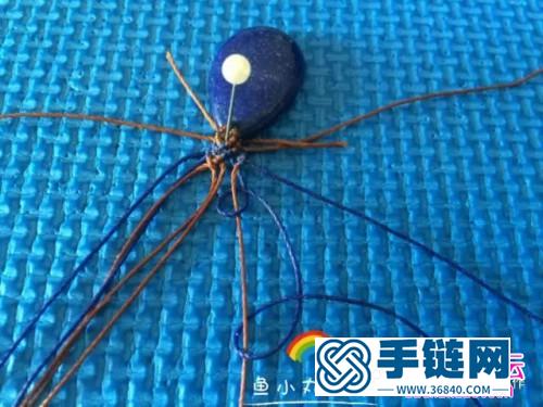 简款挂石吊坠挂绳的详细编织图解