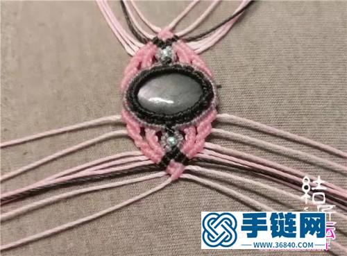 中国结编织包石戒指教程步骤
