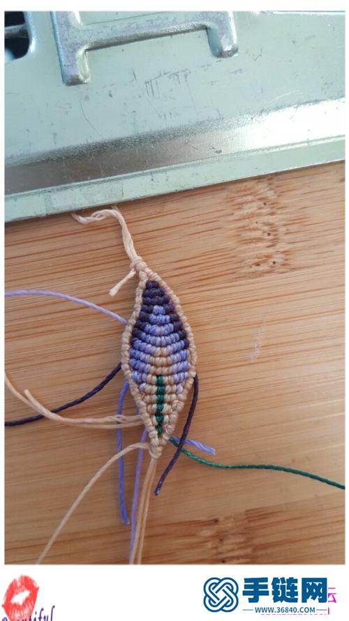 绳编铃兰项链吊坠的制作方法