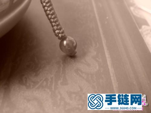 中国结编织铜钱花手链教程