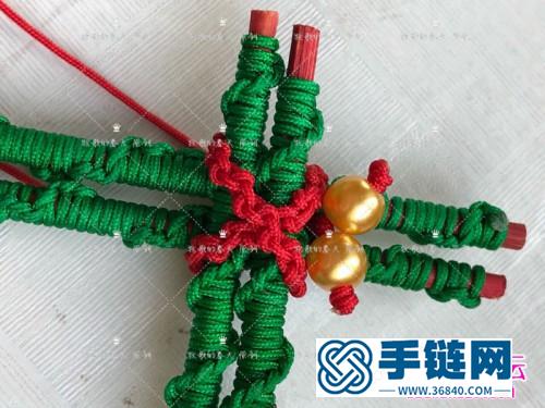 圣诞雪花阶梯小挂件饰品的详细制作图解