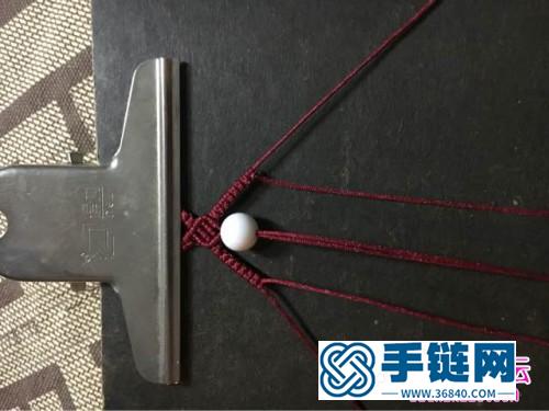 玉线砗久磲串珠手链的详细编织教程