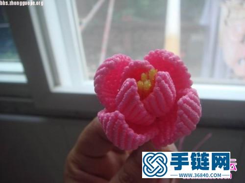 中国结编织莲花的方法图解