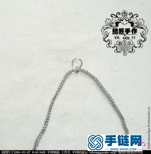 中国结制作的串珠小耳环图解