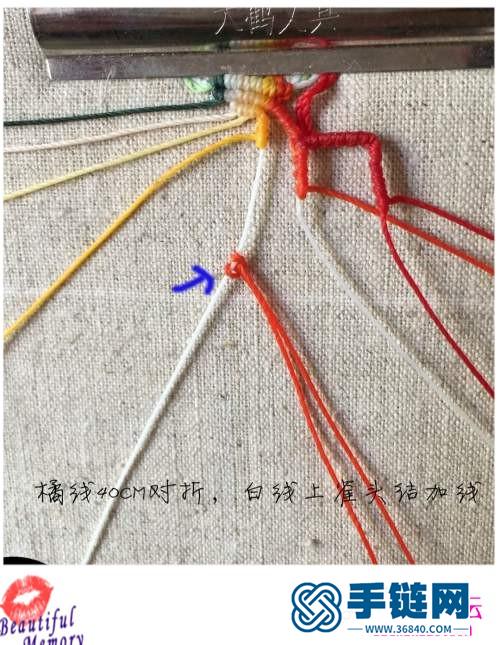 南美蜡线、金珠、银珠花落枝头胸针的详细制作教程