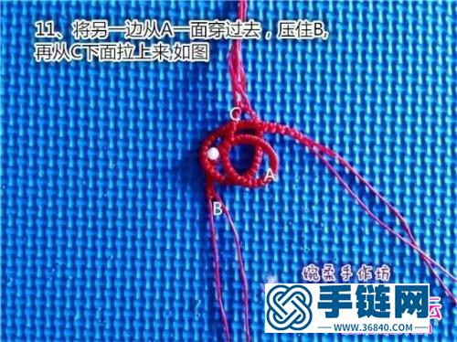 中国结编织红色手绳教程（婉柔手作）