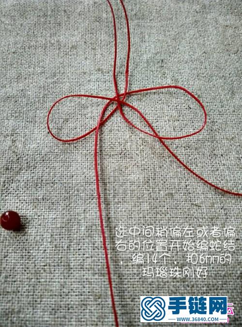 “红菱”蕾丝小花手链制作图解