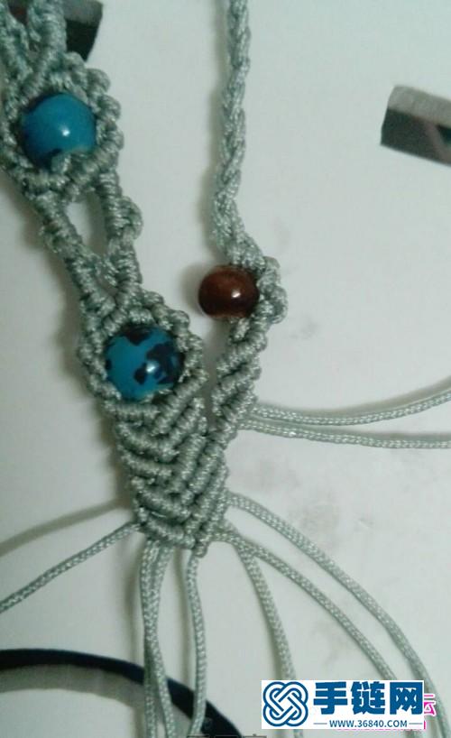 用珠子和玉线编织的精美手链教程