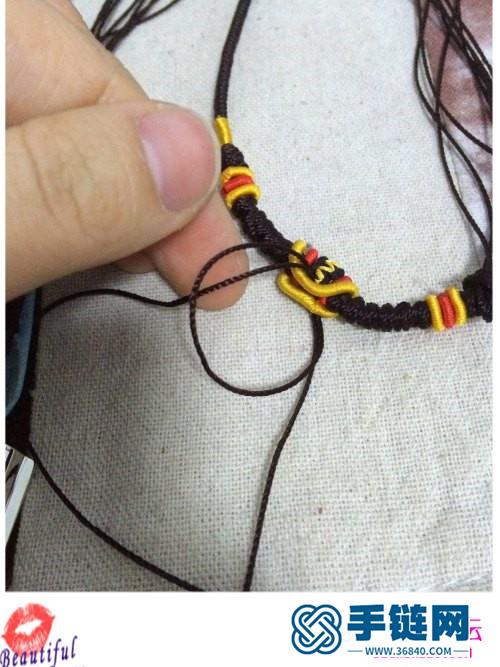 线圈项链绳的制作方法