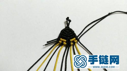 中国结编织的红瓢虫黄瓢虫图片，有编法图解