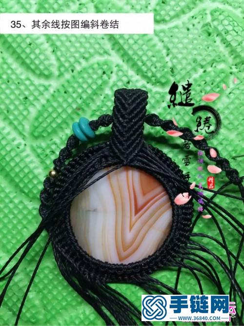 绳编绾墨项链的详细编制教程