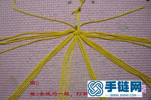 中国结制作的香水百合花教程