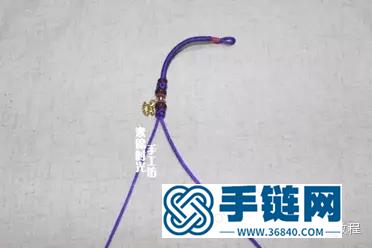 中国结编织四股辫的方法图解