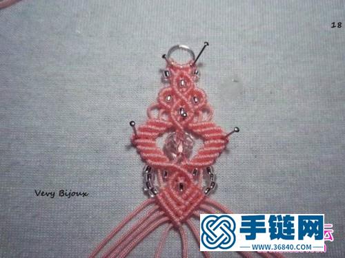 中国结编织耳饰发簪两用饰品教程