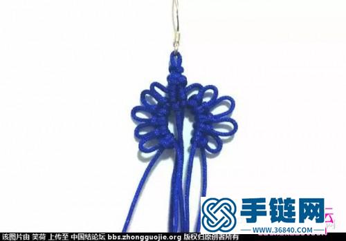 中国结编织花朵耳坠教程