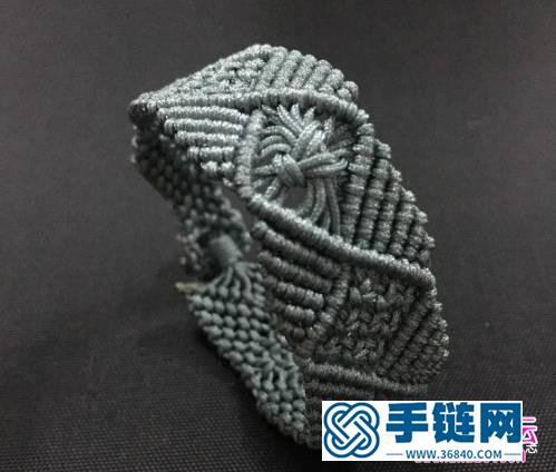 绳编气质单色森系图形手链的详细编制教程