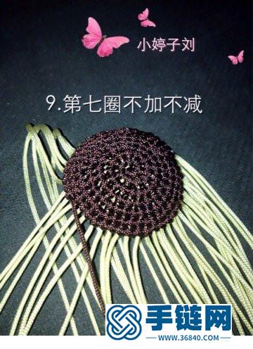 中国结编织制作的香菇