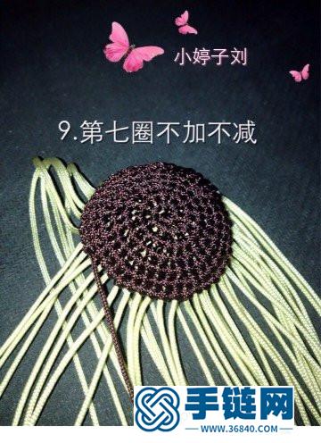 中国结编织制作的香菇