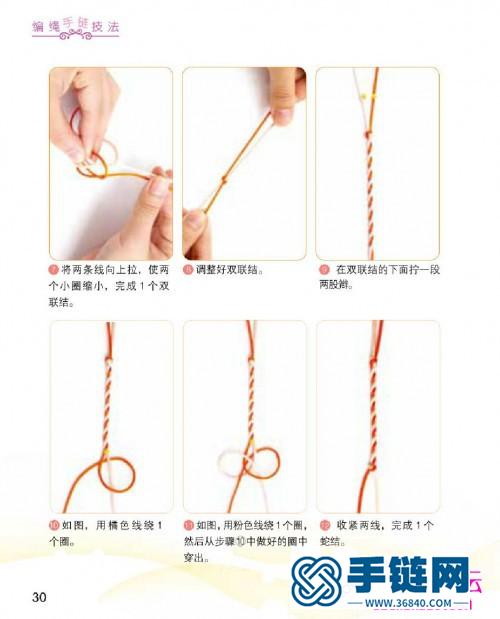 编绳手链的方法图解书，编绳手链技法