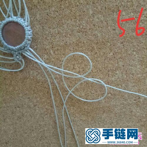 蜡线包西瓜晶手绳的制作方法