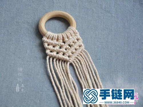 用绳编织波西米亚小挂饰的方法