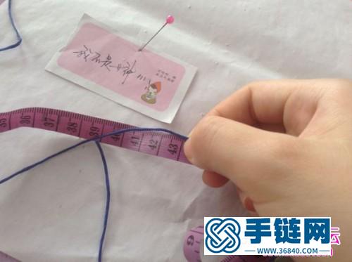 中国结编织简约心形锁骨链教程