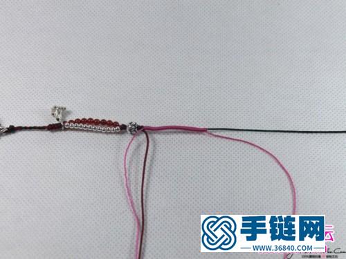 925银小鱼和莲蓬手链的制作方法