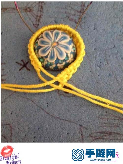 宽版串珠手环的详细编织教程