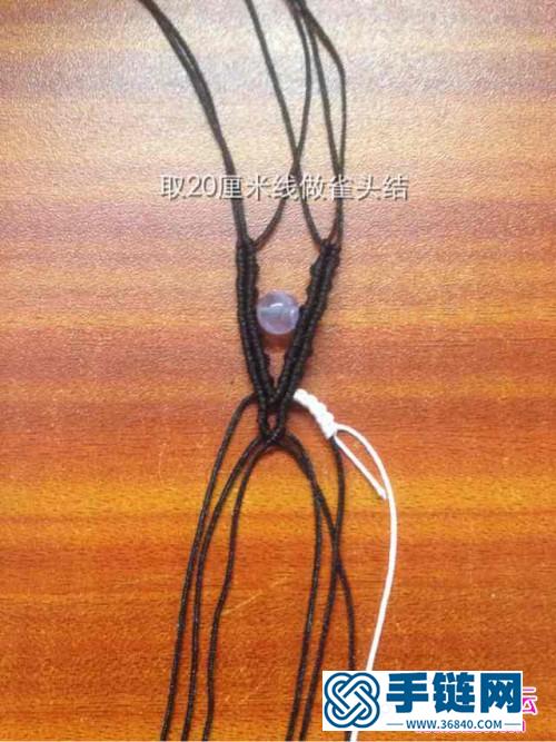 玉线绳编手链的方法