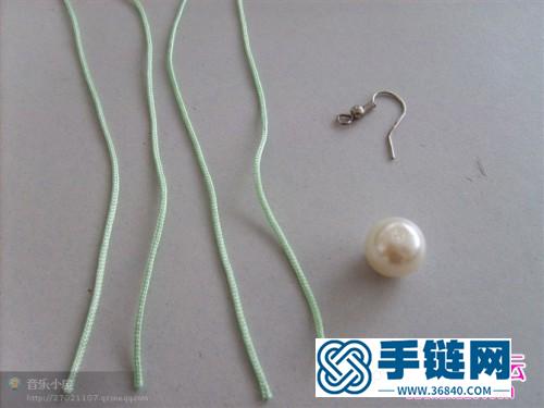 心形珍珠耳环的制作方法