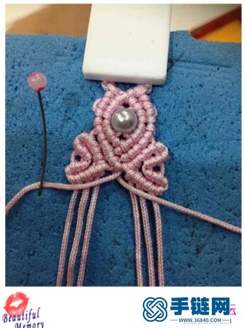 玉线串珠手绳的编织