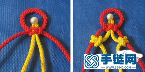 【中国结编法图解】种镂空艺术花边的绳编教程
