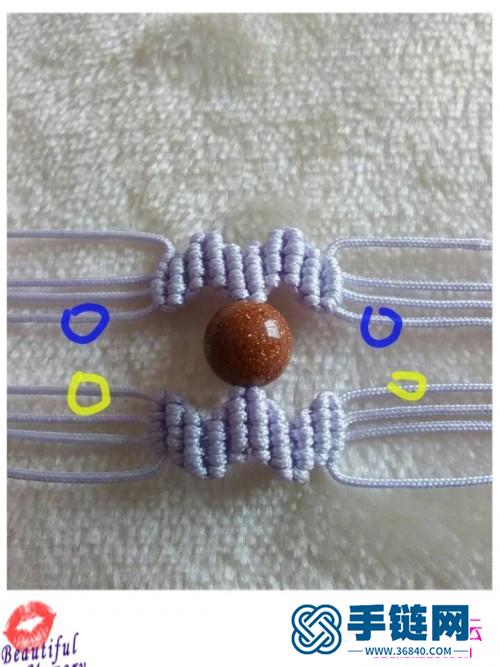 金砂石串珠中国结手环的详细制作教程