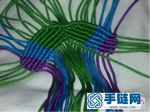 中国结编织心型小香包方法图解