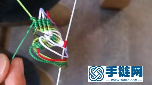 中国结编织民族风格多瓣花项链教程
