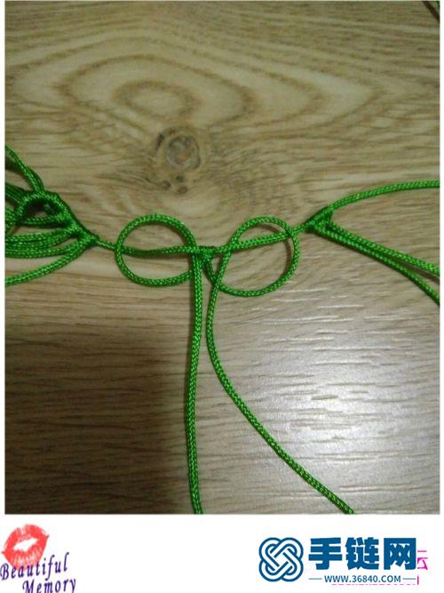 玉线、珠子制作的豆豌项链的详细教程