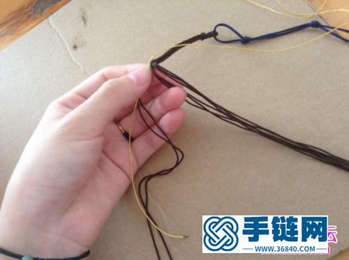 简单中国结绕线圈手绳的编法教程