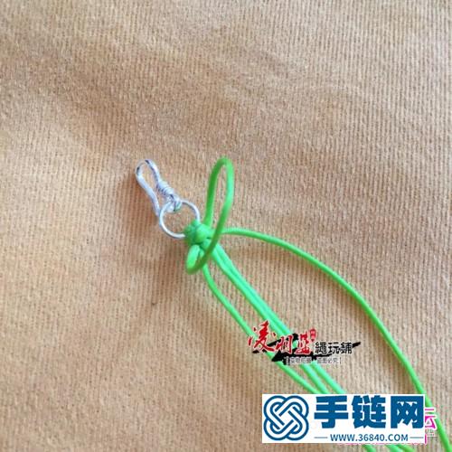 泰蜡s扣手绳的编法图解