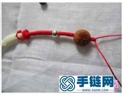 中国结编织狗牙宝宝手绳方法图解