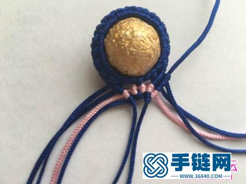 玉线珠子吊坠的制作方法