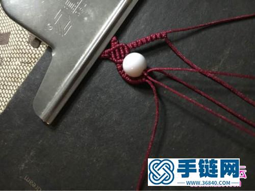 玉线砗久磲串珠手链的详细编织教程