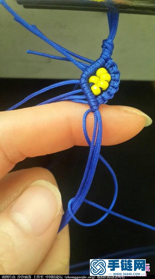 中国结编织串珠手绳方法图解
