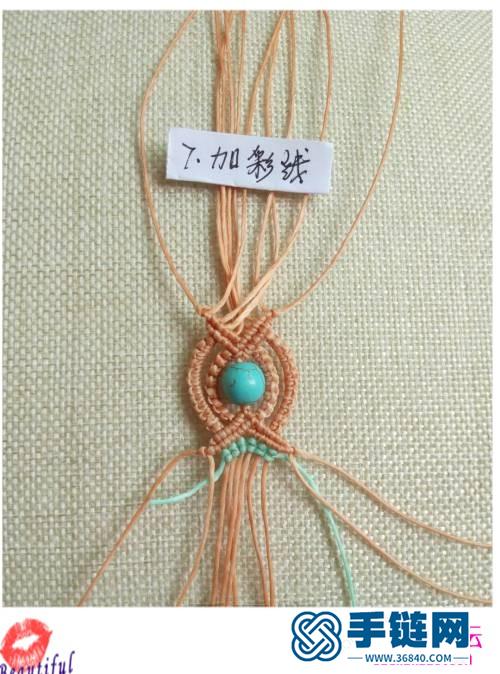 蜡线串珠手绳的编织教程