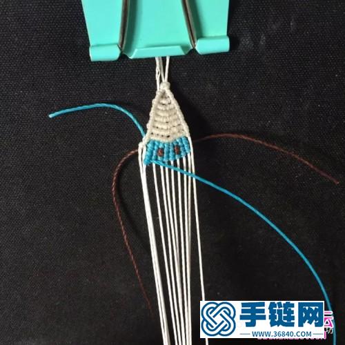 蓝妹妹小矮人绳编挂饰的详细制作方法